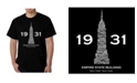 LA Pop Art Men's Word Art - Empire State Building T-Shirt